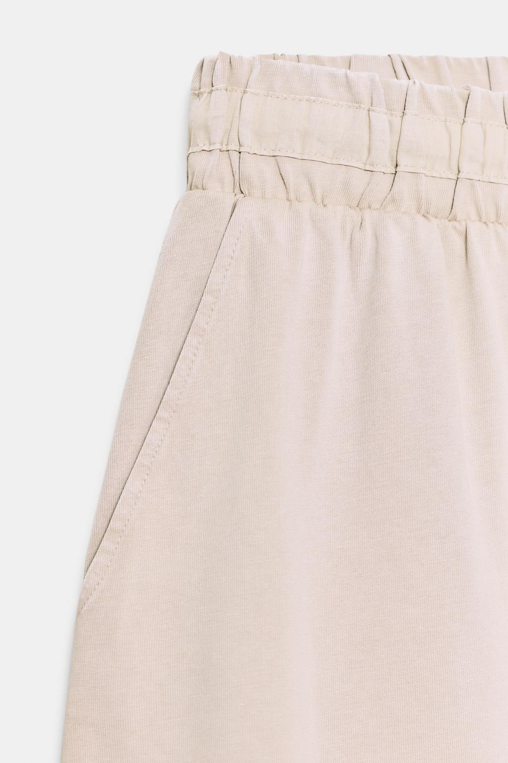 БРЮКИ WIDE-LEG ИЗ ПЛОТНОГО ХЛОПКА