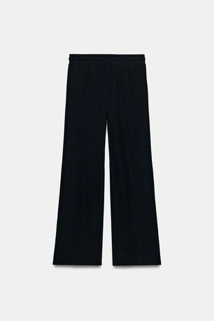 Брюки прямого кроя в рубчик- Заказать в России