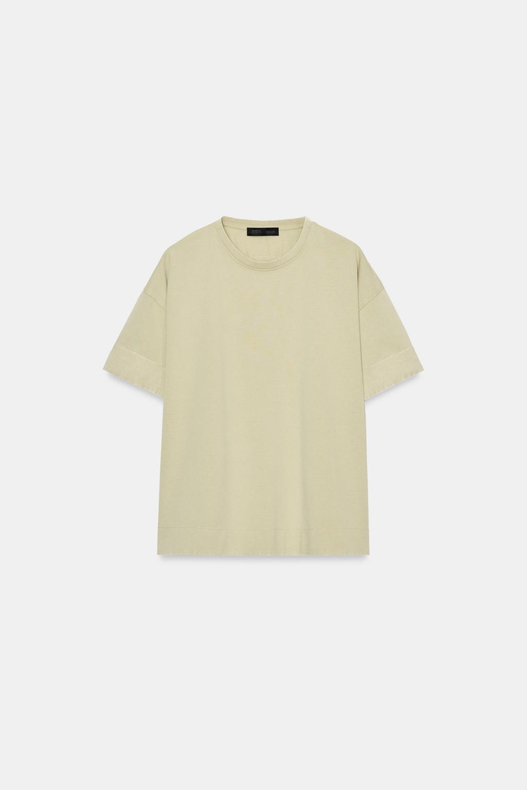 ФУТБОЛКА ИЗ ПЛОТНОГО ХЛОПКА С КОРОТКИМИ РУКАВАМИ