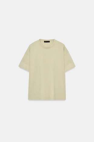 Футболка из плотного хлопка с короткими рукавами- Заказать в России