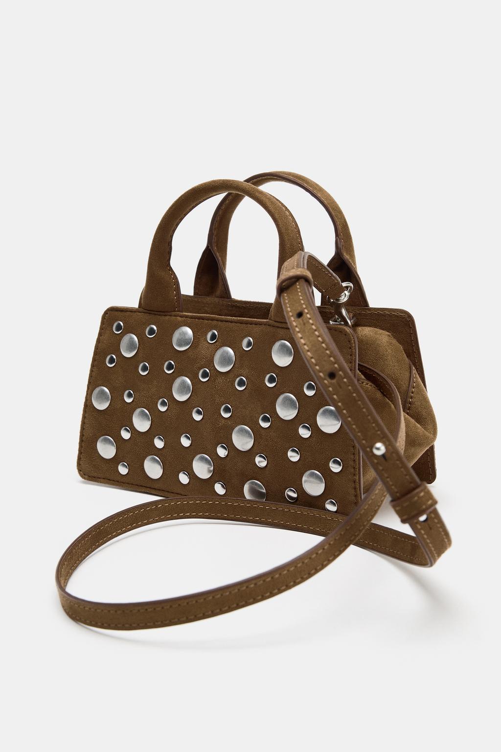 СУМКА ЧЕРЕЗ ПЛЕЧО С ЗАКЛЕПКАМИ