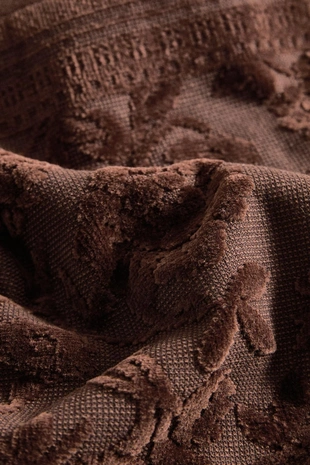 Махровое вафельное полотенце с цветочным жаккардовым узором (набор из 3 штук)- Заказать в России