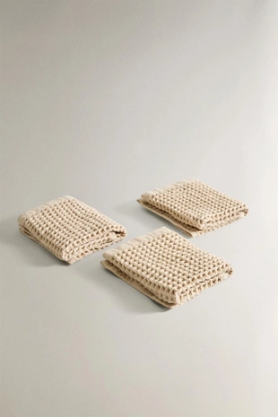 Полотенце из вафельного хлопка (набор из 3 шт.)- Заказать в России