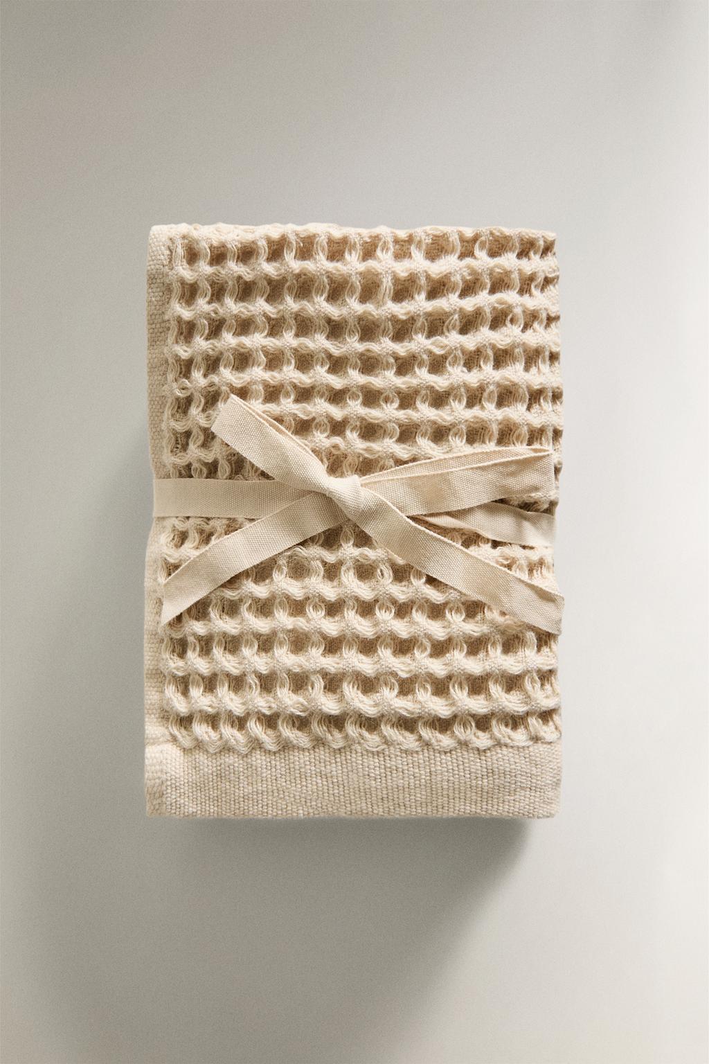 Полотенце из вафельного хлопка (набор из 3 шт.)