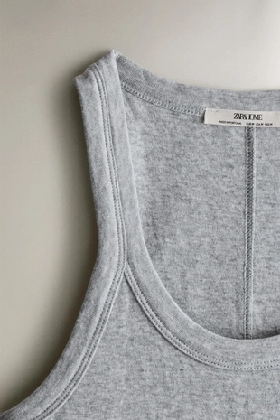 Двусторонний хлопковый топ-майка- Заказать в России