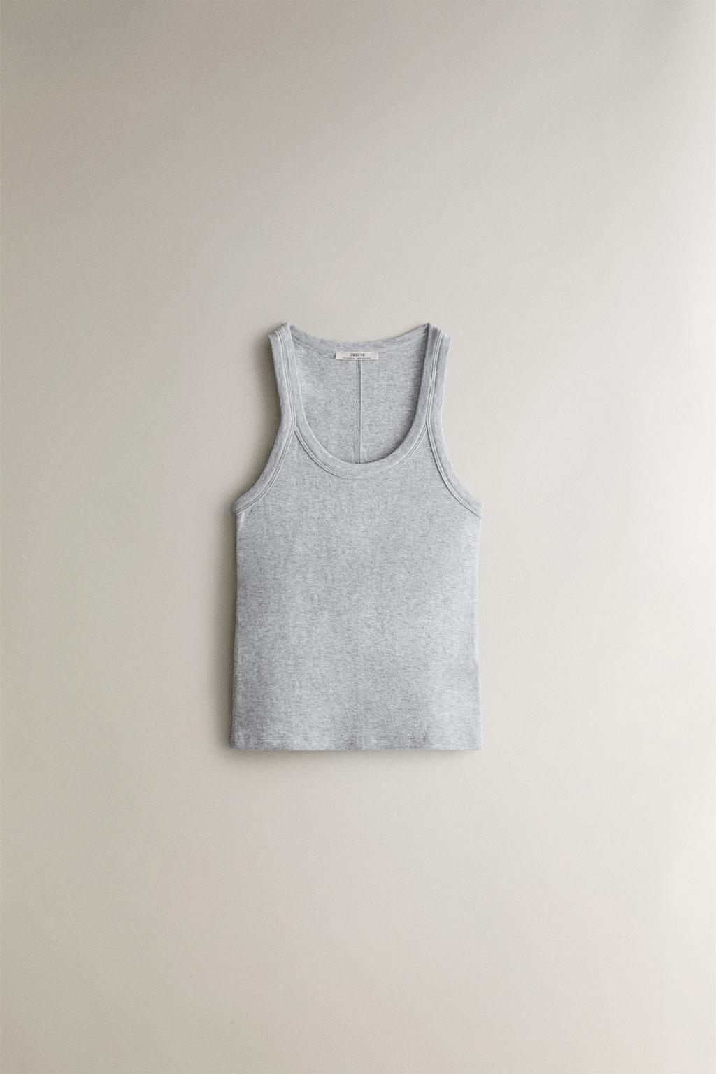 Двусторонний хлопковый топ-майка