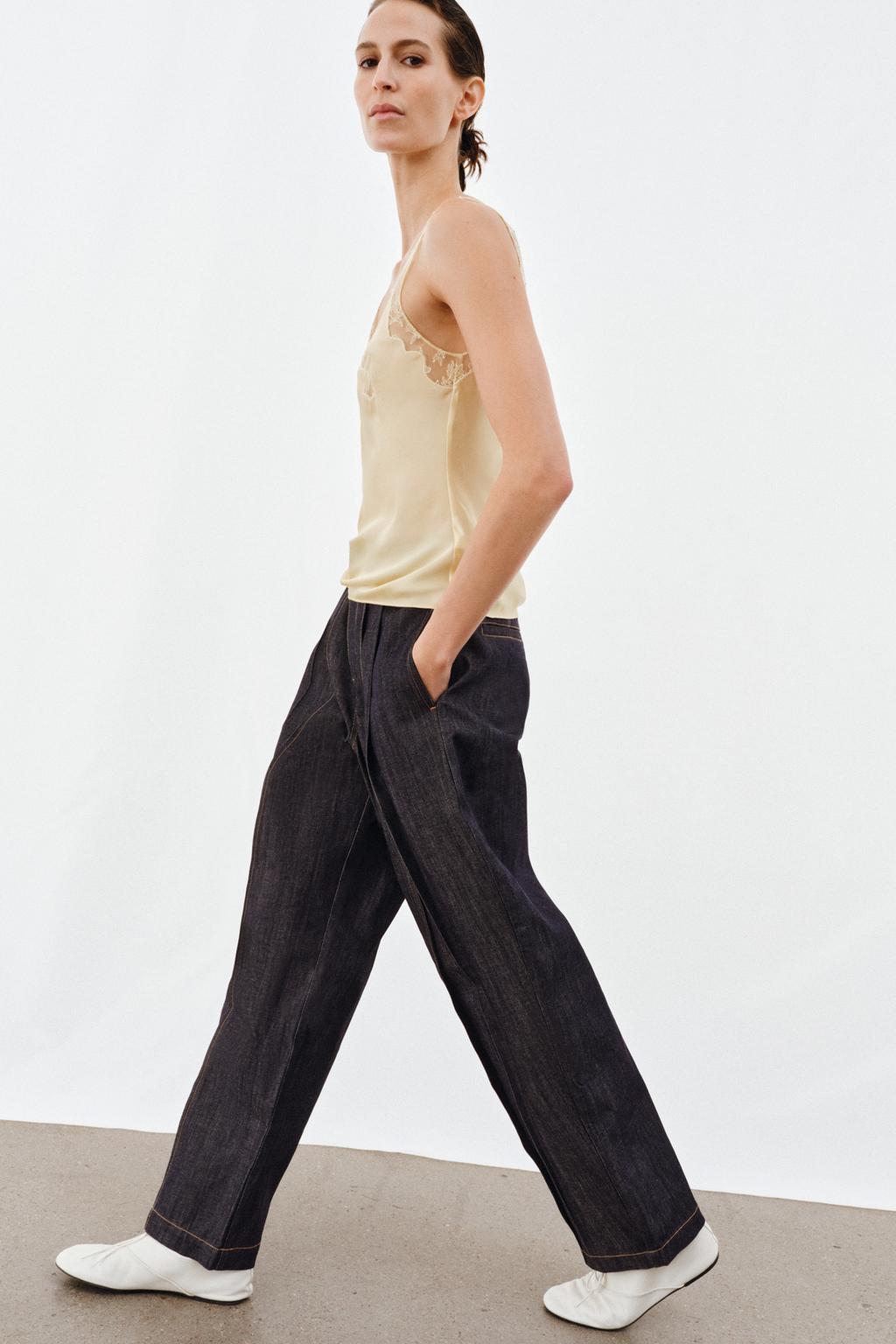 ДЖИНСЫ ZW COLLECTION BALLOON С ВЫСОКОЙ ПОСАДКОЙ И ЗАЩИПАМИ