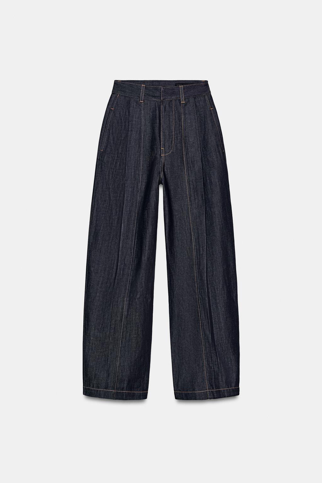 ДЖИНСЫ ZW COLLECTION BALLOON С ВЫСОКОЙ ПОСАДКОЙ И ЗАЩИПАМИ