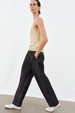 Джинсы ZW COLLECTION BALLOON с высокой посадкой и защипами- Заказать в России