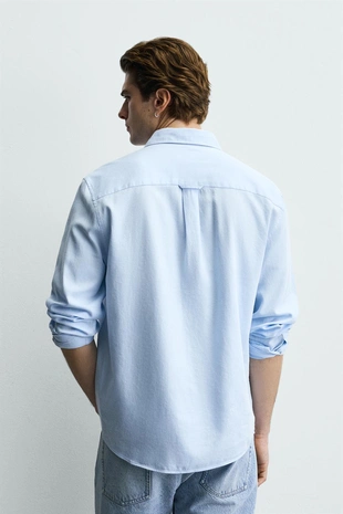 Рубашка из хлопкового твила- Заказать в России