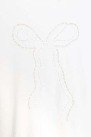 Футболка с бантом спереди- Заказать в России