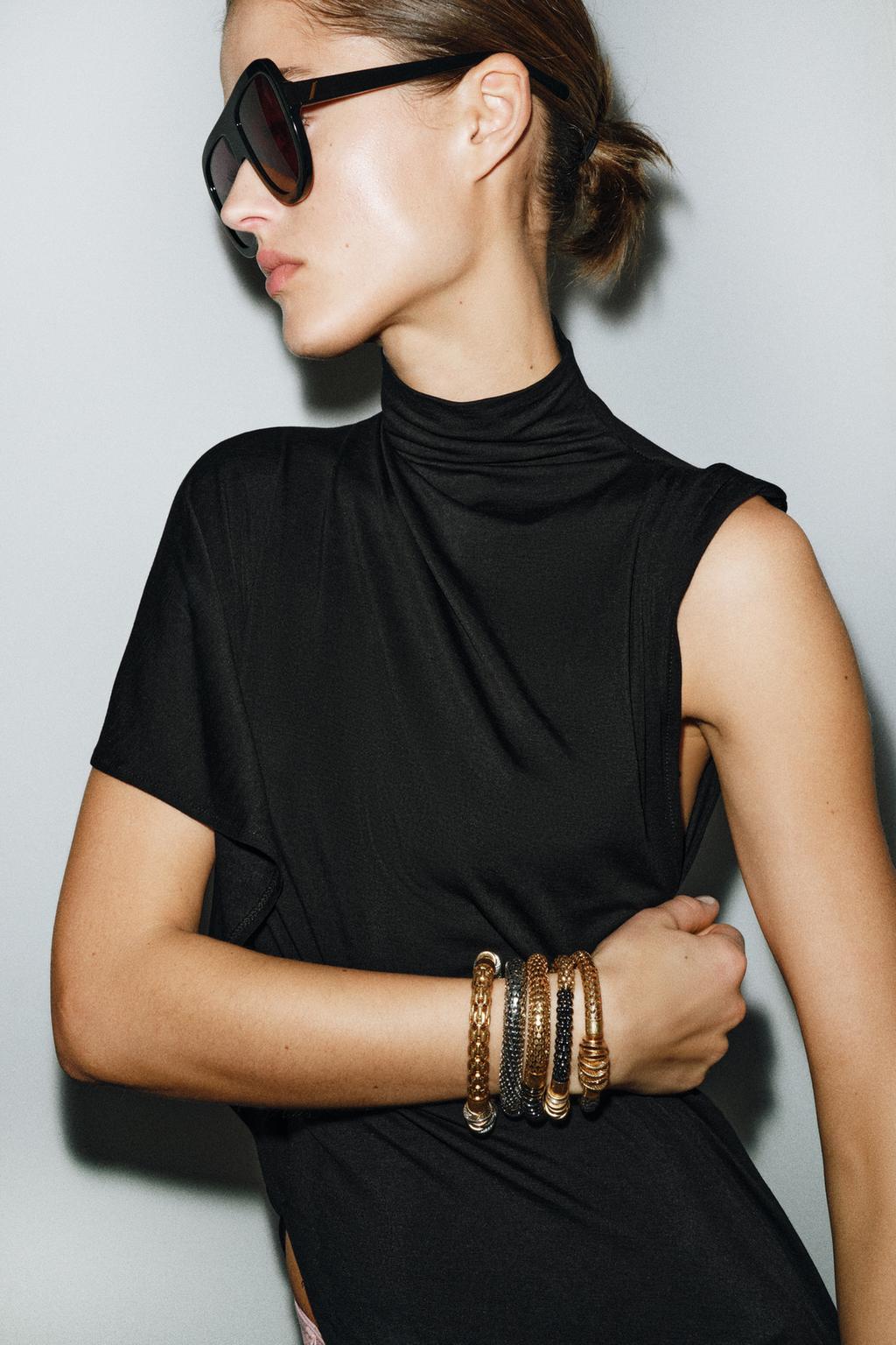 НАБОР ИЗ 5 ЭЛАСТИЧНЫХ КОМБИНИРОВАННЫХ БРАСЛЕТОВ