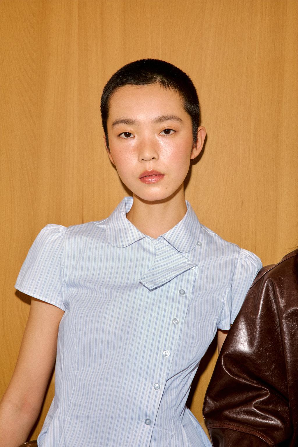 РУБАШКА ИЗ ПОПЛИНА В ПОЛОСКУ