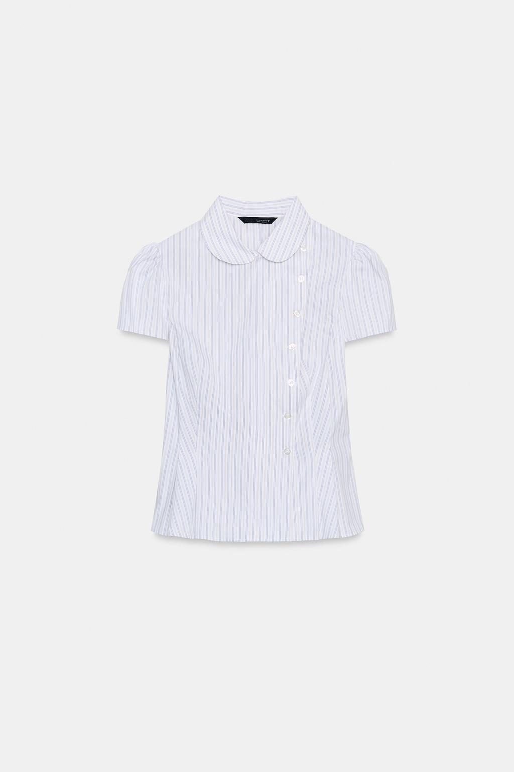 РУБАШКА ИЗ ПОПЛИНА В ПОЛОСКУ