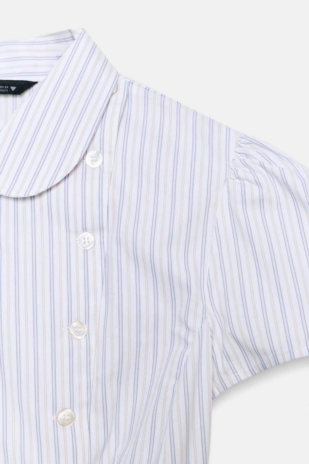 РУБАШКА ИЗ ПОПЛИНА В ПОЛОСКУ