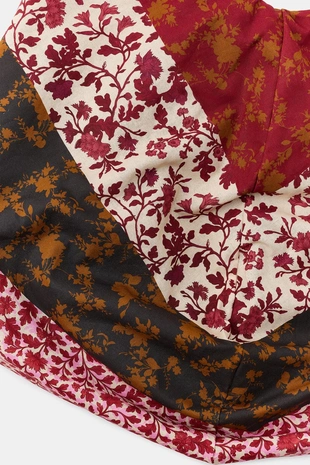 Макси-сумка из 100% хлопка с цветочным принтом- Заказать в России