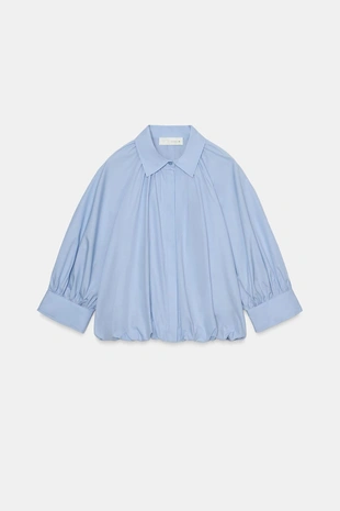 Рубашка с объемными рукавами ZW COLLECTION- Заказать в России