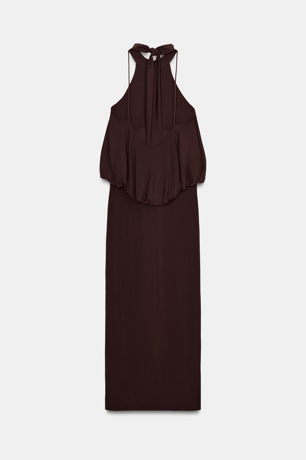 ПЛАТЬЕ-ХАЛТЕР ОБЪЕМНОГО КРОЯ