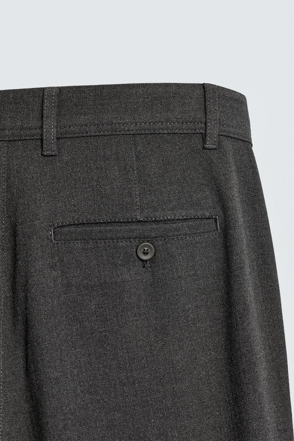 БРЮКИ ЧИНОС ИЗ КОМФОРТНОЙ РЕЛЬЕФНОЙ ТКАНИ