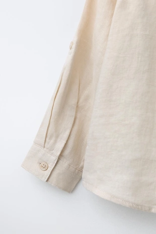 Рубашка из 100% льна- Заказать в России