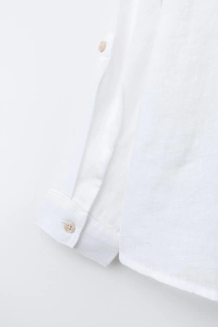 Рубашка из 100% льна- Заказать в России