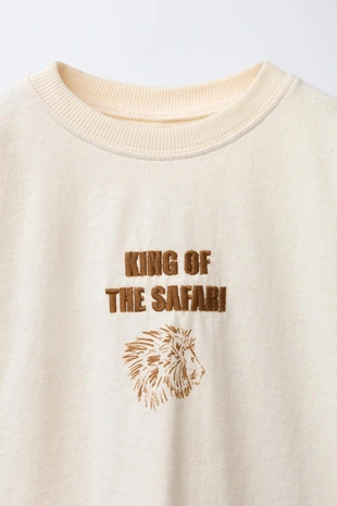 Футболка с вышивкой животного- Заказать в России