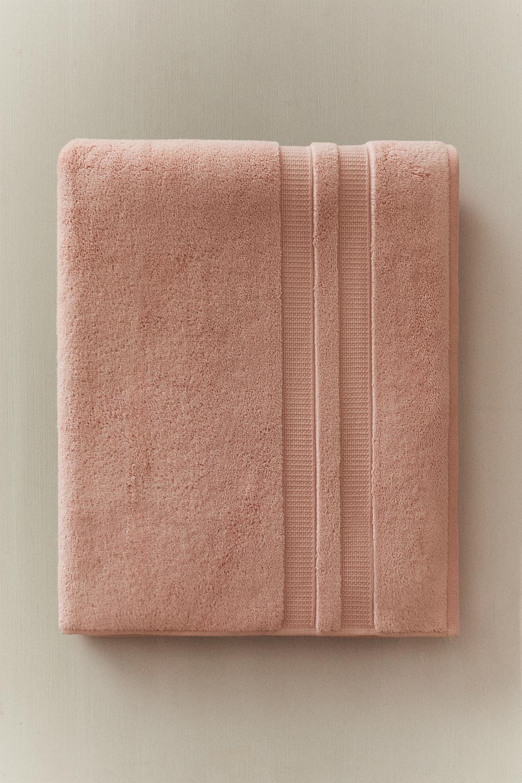 Полотенце для ванны с двойной каймой и ультрамягкой текстурой