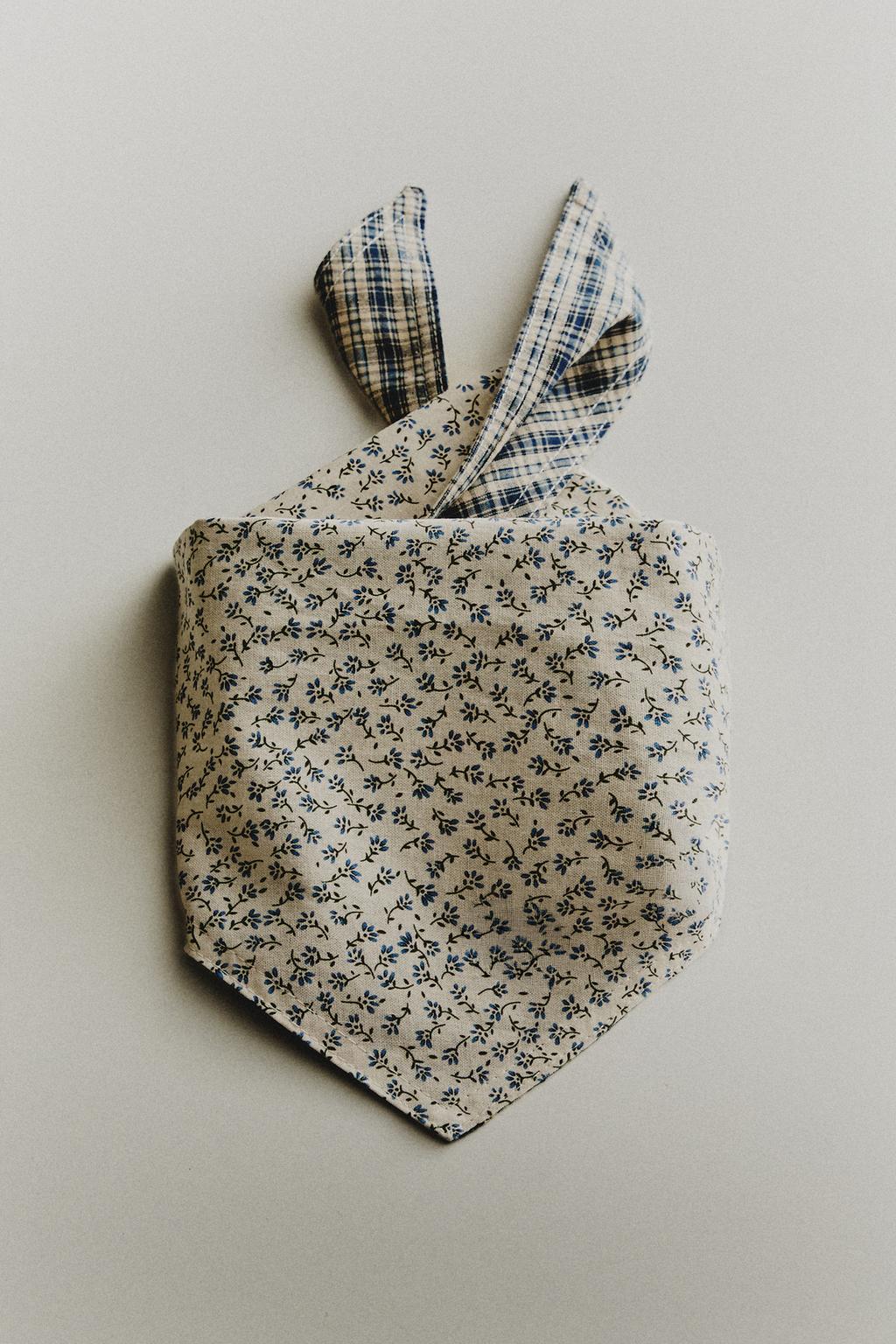 Повязка для домашнего питомца из хлопка с цветочным узором