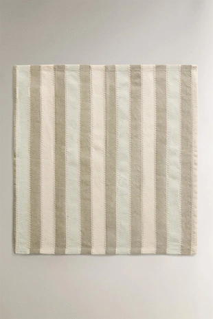 Набор полосатых салфеток с кружевной отделкой (набор из 2)- Заказать в России