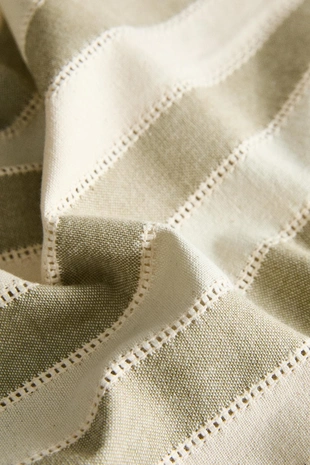 Набор полосатых салфеток с кружевной отделкой (набор из 2)- Заказать в России