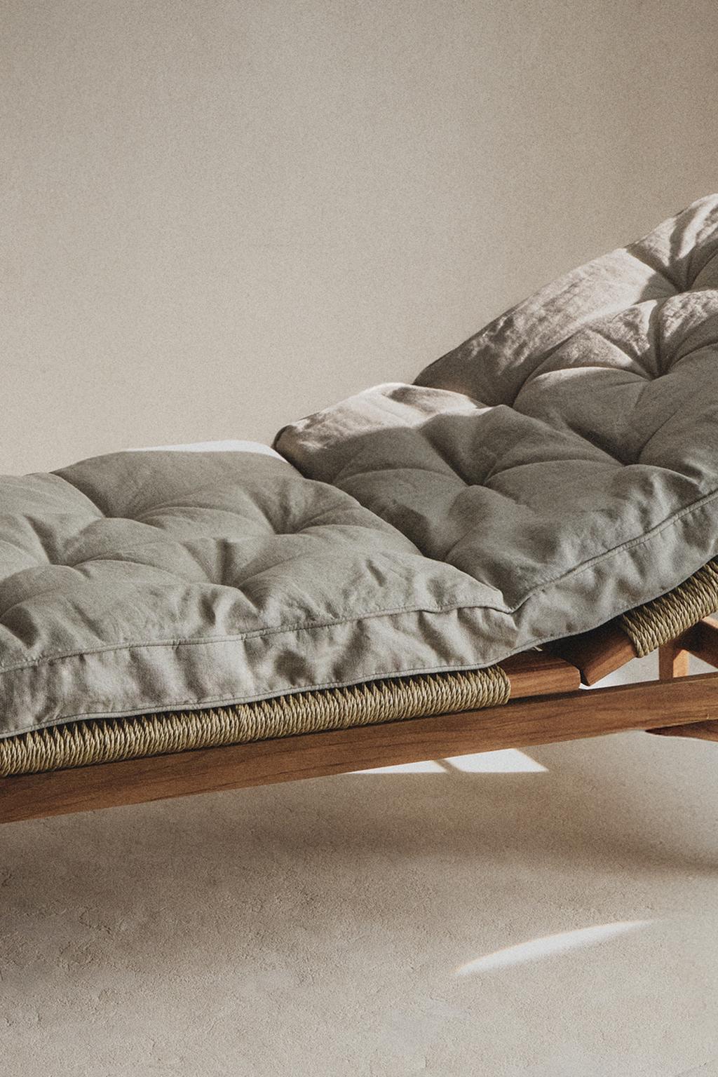 Стеганая льняная накидка