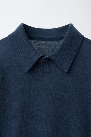 Поло из хлопка и льна- Заказать в России