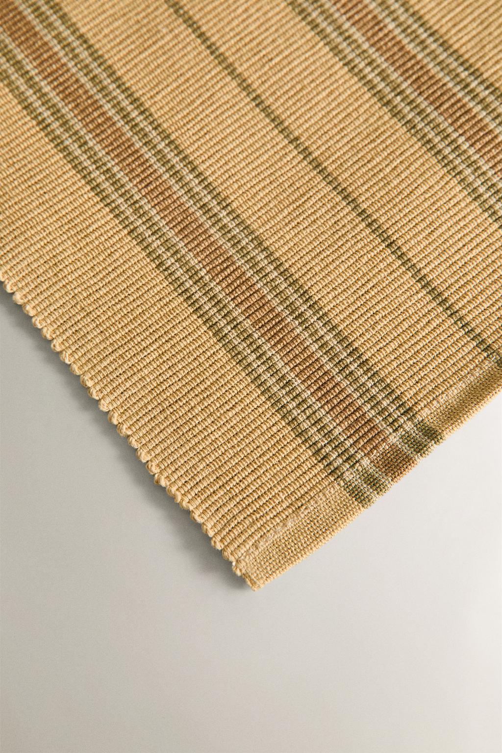 Плетеная скатерть в полоску (набор из 2 шт.)