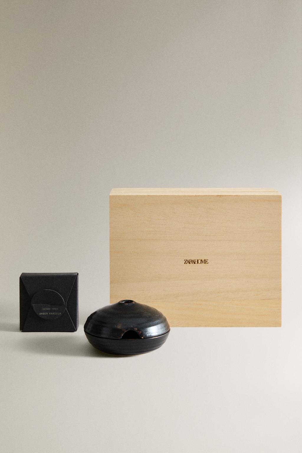 Набор благовоний амбра и ваниль (набор из 10 шт) с подставкой