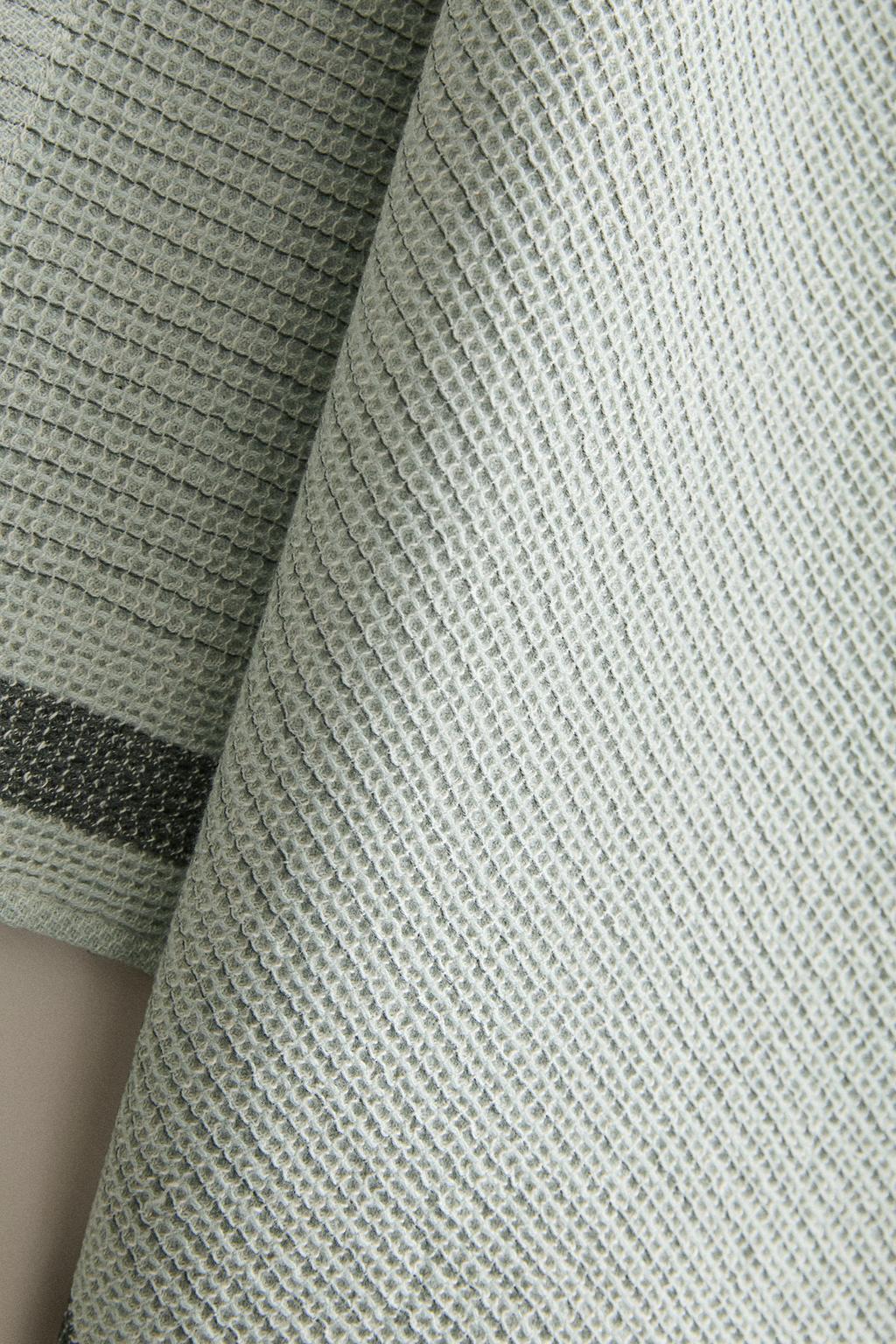 Фланельное полотенце для посуды с полосой