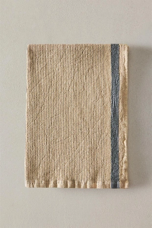 Полотенце для посуды с рельефным узором и полосой- Заказать в России