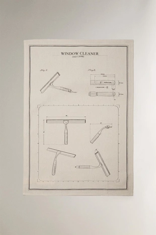 Набор чистящих махровых чайных полотенец (набор из 2)- Заказать в России
