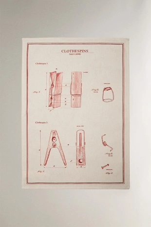 Набор чистящих махровых чайных полотенец (набор из 2)- Заказать в России