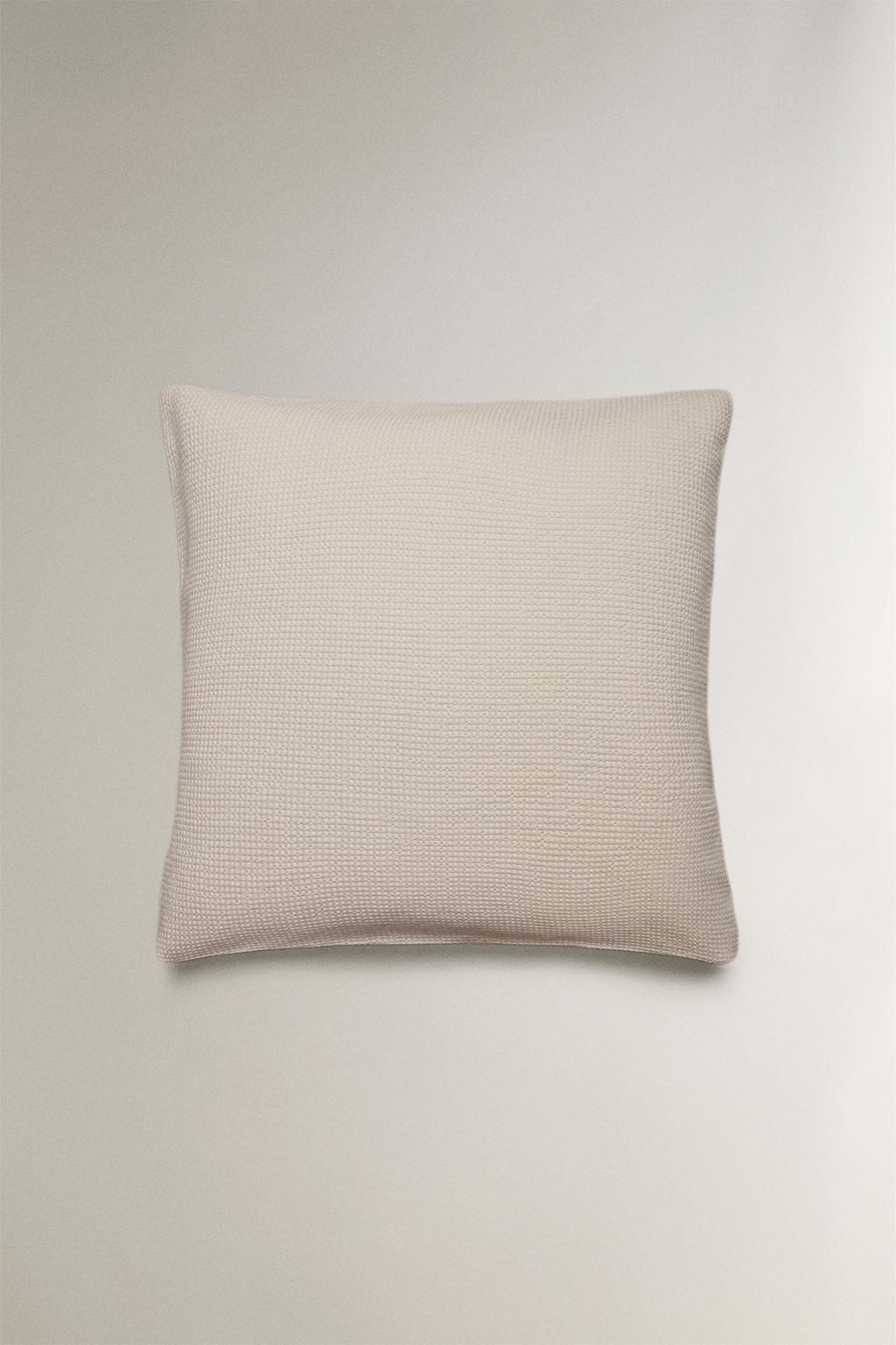 Наволочка из хлопка с мини-вафельным плетением