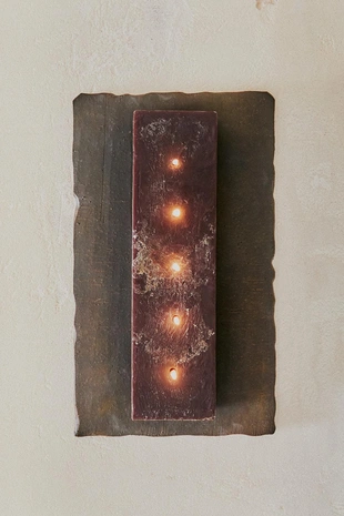 (850 G) ванильный амбра ректангулярная ароматизированная свеча- Заказать в России