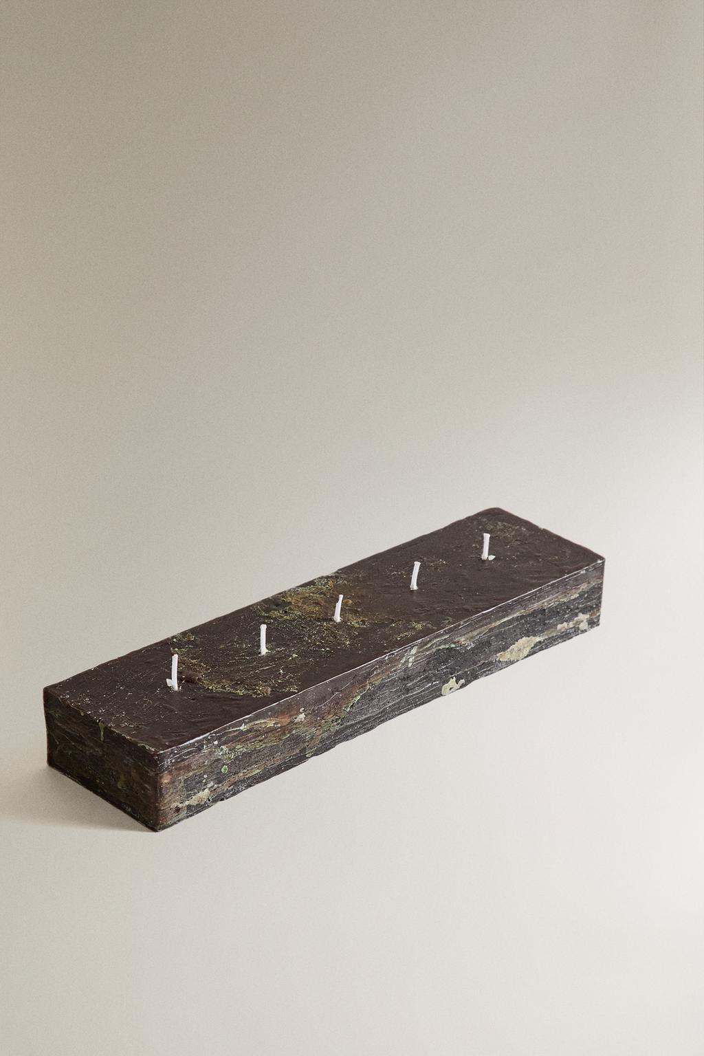 (850 g) ванильный амбра ректангулярная ароматизированная свеча