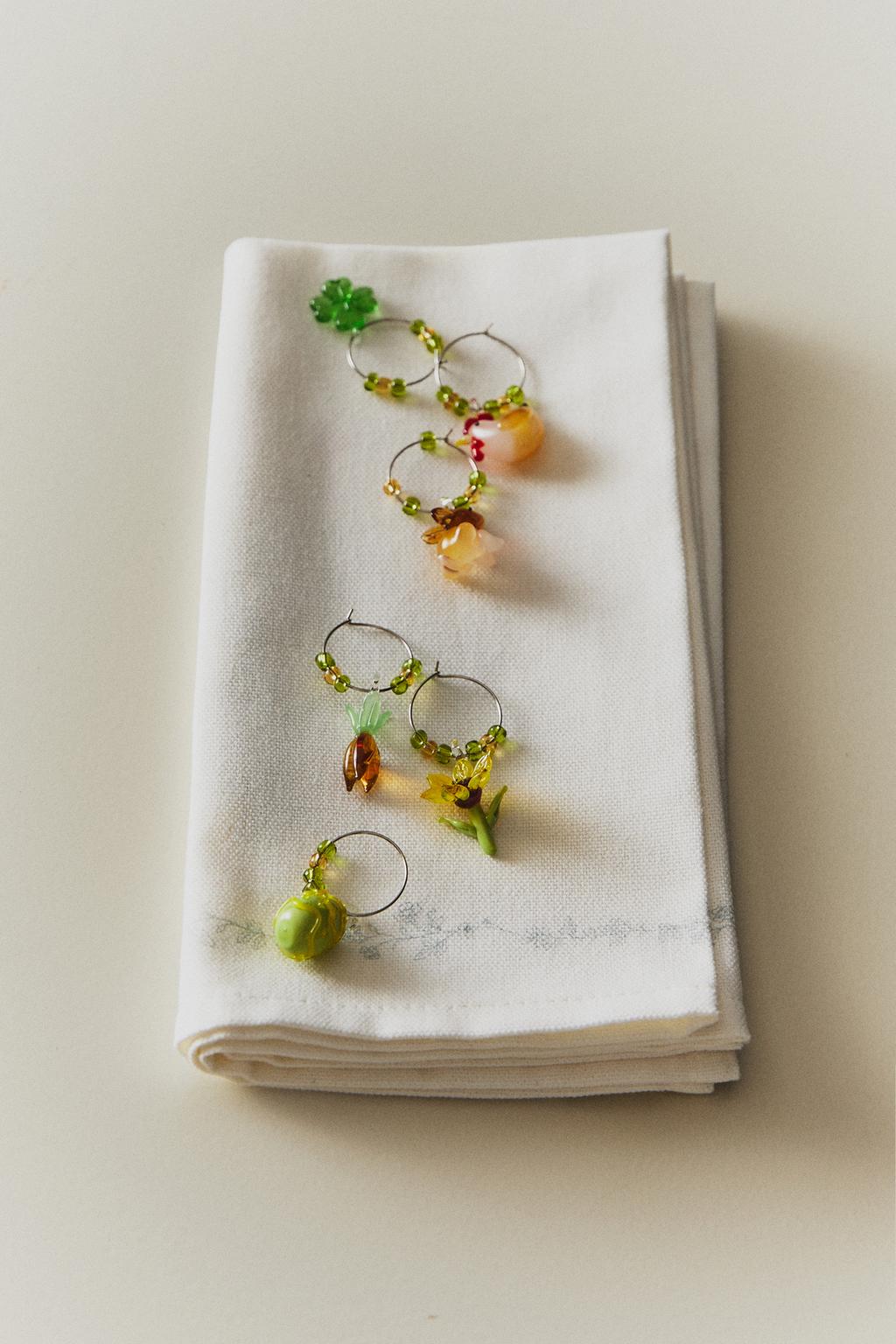 Набор стеклянных подвесок на пасху (набор из 6 штук)