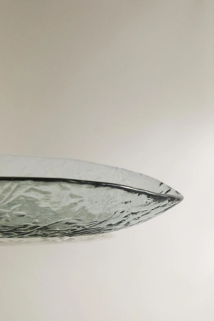 Стеклянная миска с цветочным узором- Заказать в России