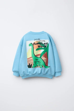 Толстовка с принтом «динозавр»- Заказать в России