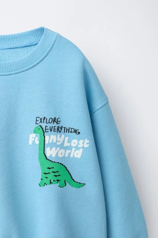 Толстовка с принтом «динозавр»- Заказать в России