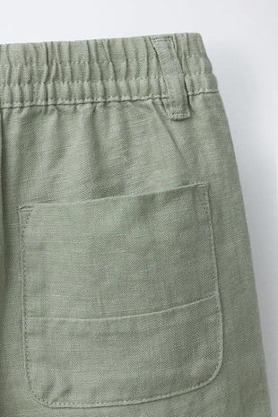 Бермуды из 100% льна- Заказать в России