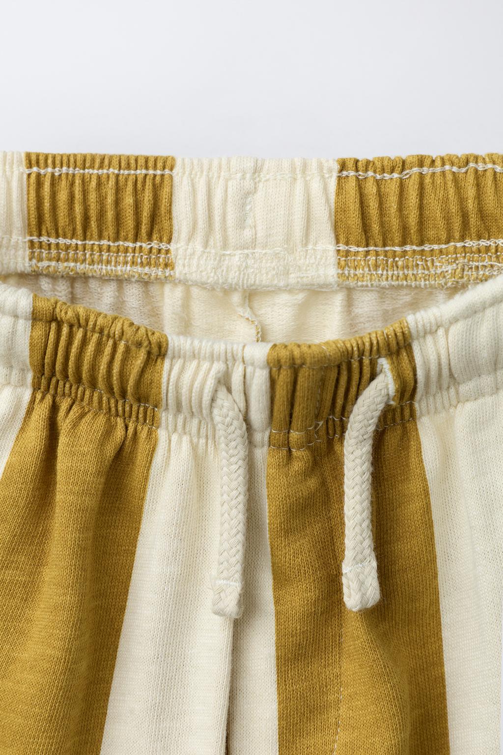 БРЮКИ STRAIGHT ИЗ МЯГКОЙ ТКАНИ В ПОЛОСКУ