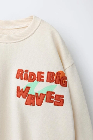 Толстовка с вышитой надписью- Заказать в России