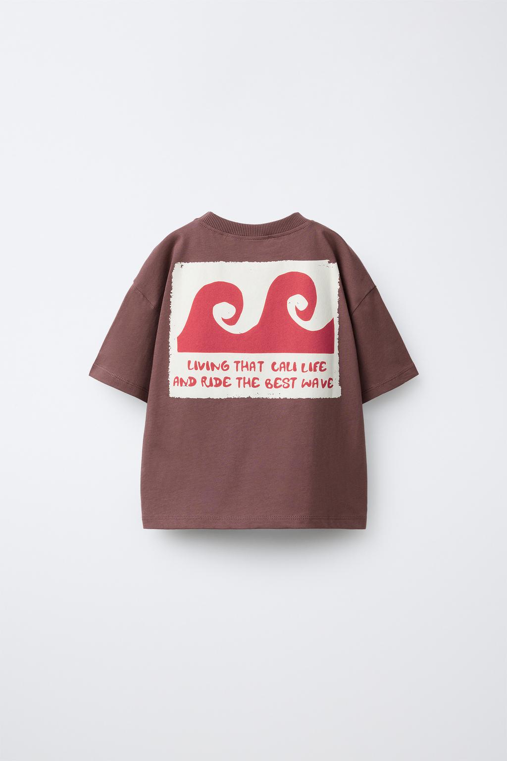 ФУТБОЛКА С ПРИНТОМ «ВОЛНЫ»