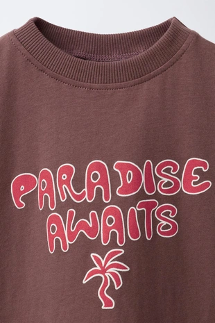 Футболка с принтом «волны»- Заказать в России